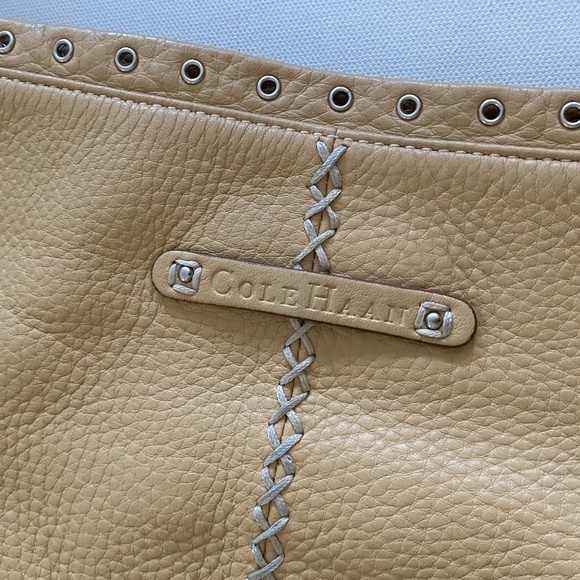 Cole Haan Tan Leather Shoulder Bag - Picture 6 of 8